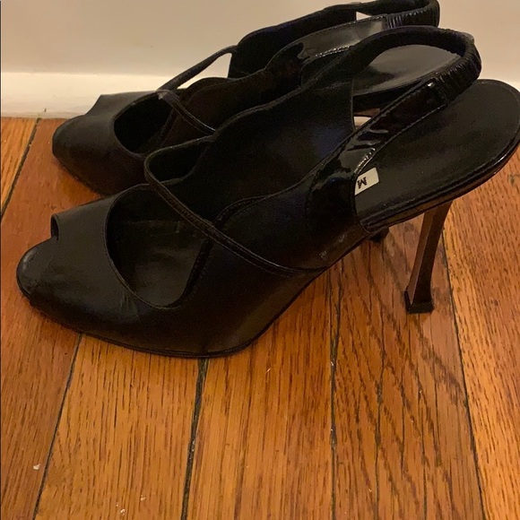 Manolo blahnik peep toe sandals - Picture 3 of 3